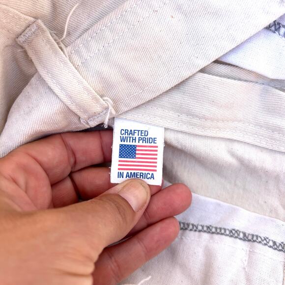 Stan Ray Stanley Painter Pants Cream Cargo High Waisted Women’s Size 28 Vintage - Picture 9 of 11